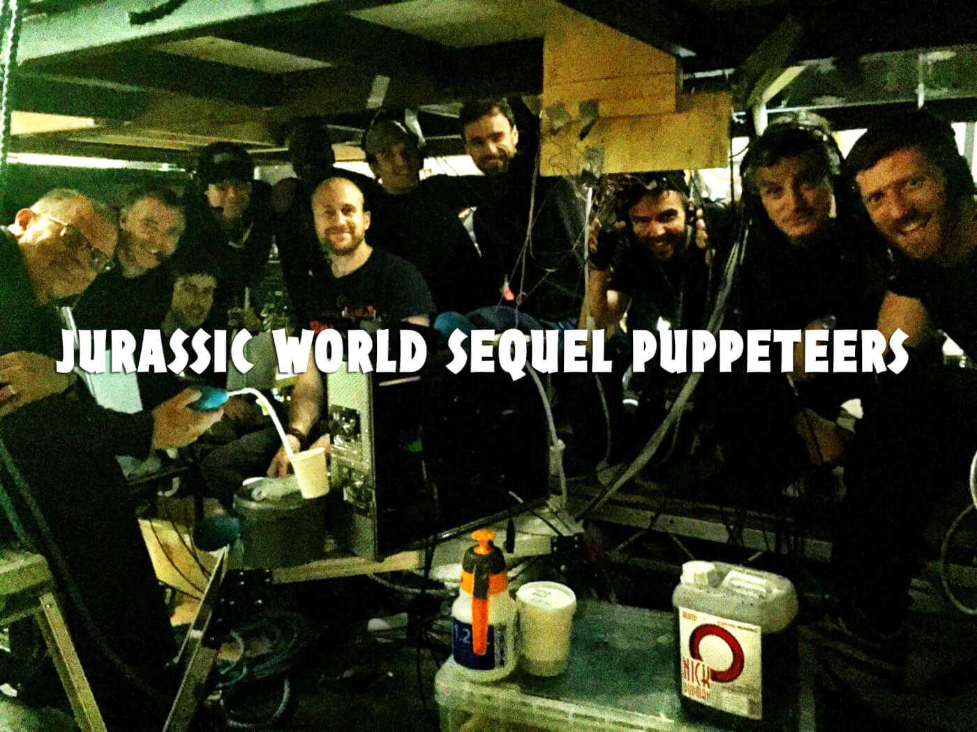 JA Bayona teases animatronics with photo of puppeteer team