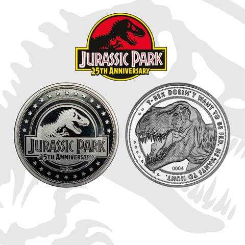 25th Anniversary Jurassic Park Coin From Smart Arts Gallery Now Available For Order