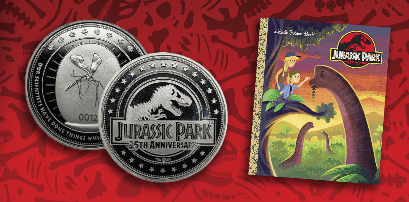 First Jurassic Park 25th Anniversary Merchandise Begins Roaring In Jurassic Outpost