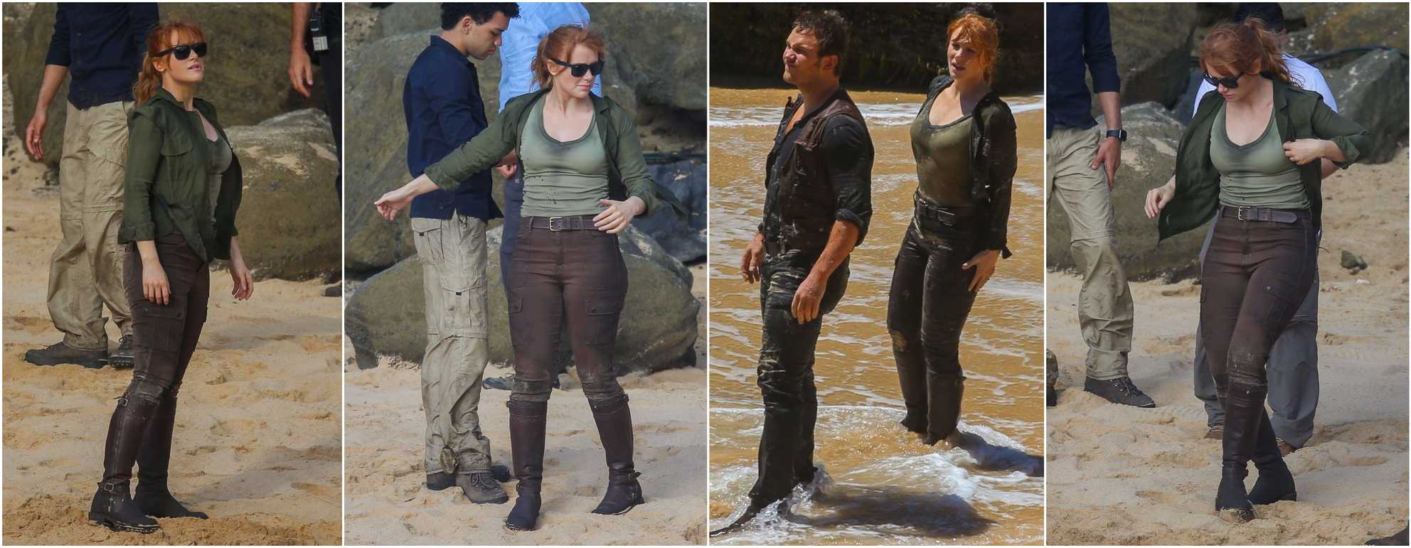 Updated: First look at Chris Pratt, Bryce Dallas Howard & Justice Smith in  costume from Jurassic World Fallen Kingdom! (Spoilers) | Jurassic Outpost