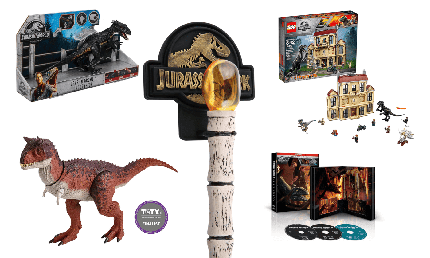 2018 Dinosaur World 2 Fallen Kingdom Blue Velociraptor Dinosaur Gift Figure Toys