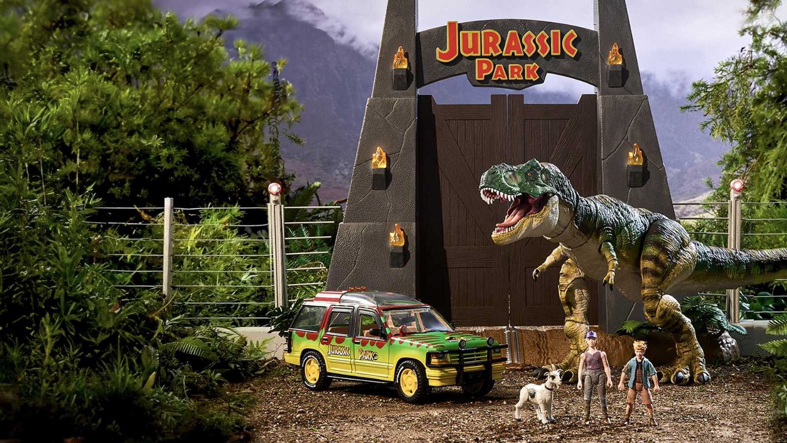 Jurassic Park Gates, 'Buck' T. rex and MORE Available as Mattel Creations  Crowdfund Set!