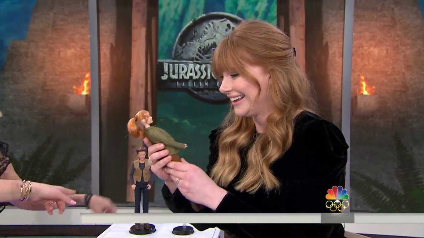 Bryce Dallas Howard Shows Off Fallen Kingdom Toys on the Today Show