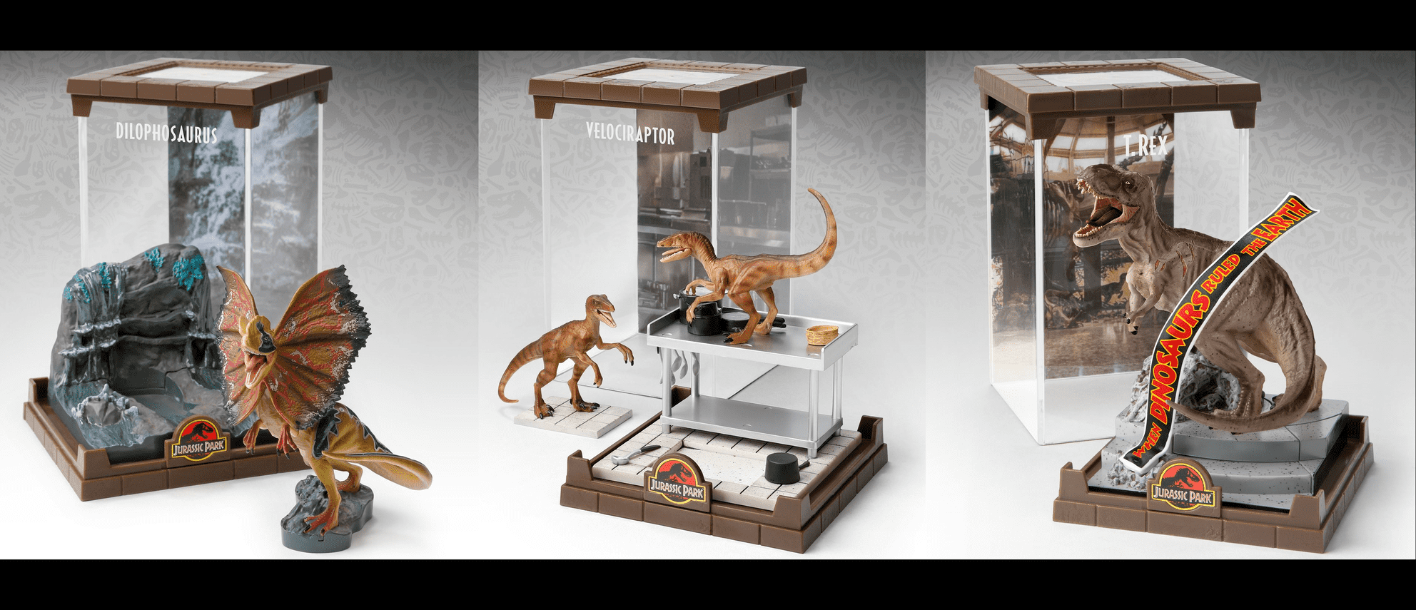 The Noble Collection Releases 3 Jurassic Park Dinosaur Figures