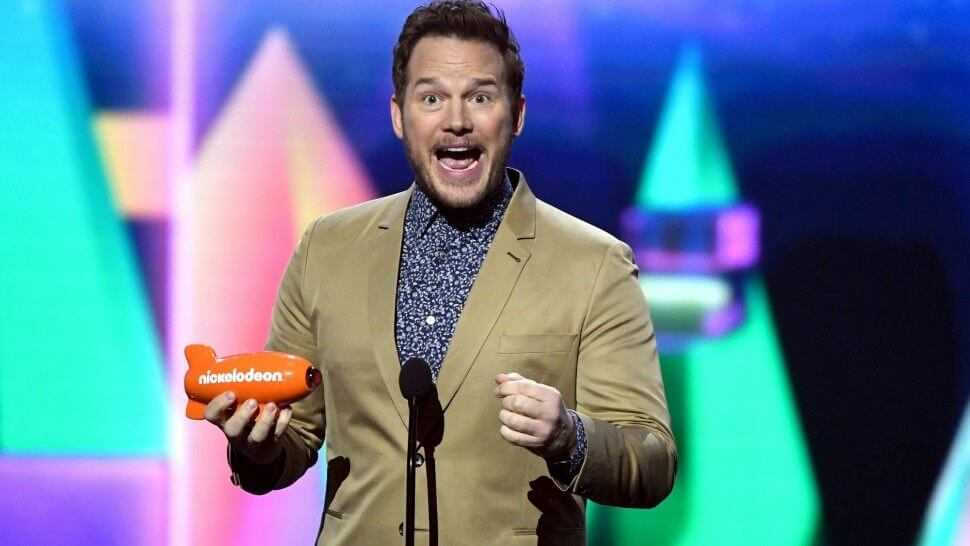 Chris Pratt wins Nickelodeon Kids’ Choice Award for role of Owen Grady in Fallen Kingdom
